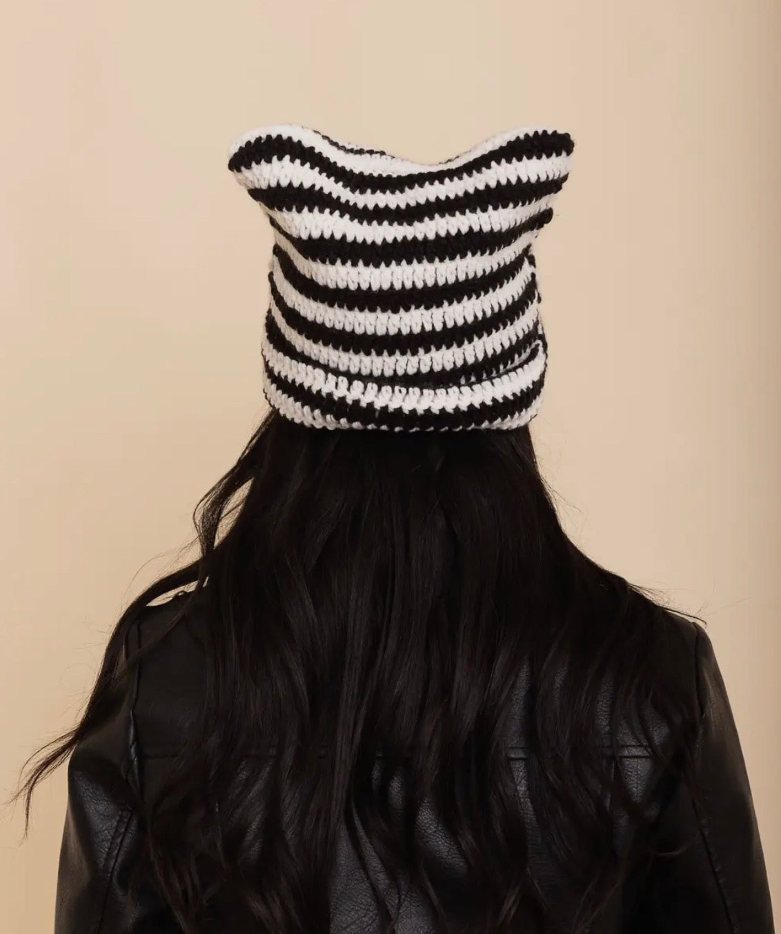 Cat Ear Crochet Beanie