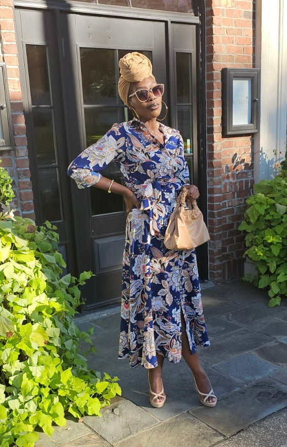 Vintage Floral Maxi Dress