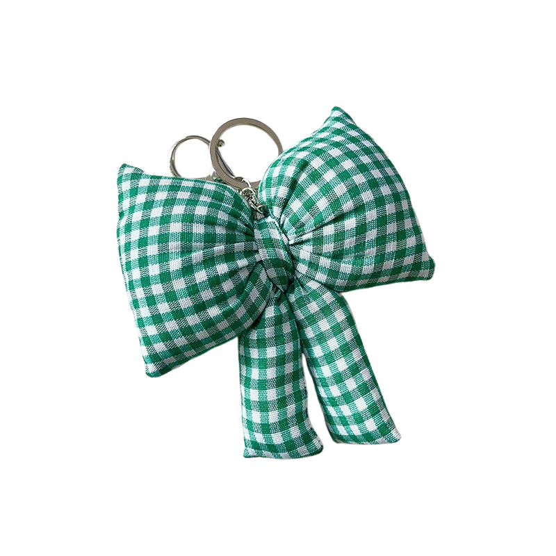 Puffy Bow Ribbon Bag Charm Keychain – Cute & Trendy Accessory